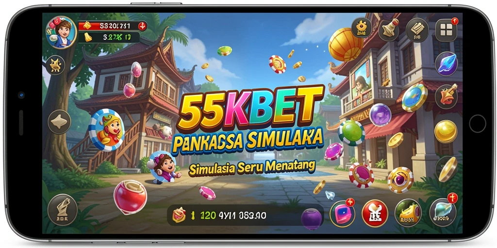 Tampilan gameplay 55KBET yang menarik dengan berbagai interaksi.