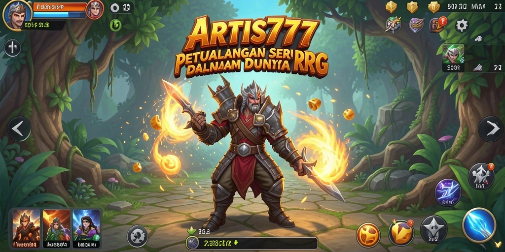 Tampilan gameplay RPG di ARTIS777 yang menakjubkan dan penuh aksi.
