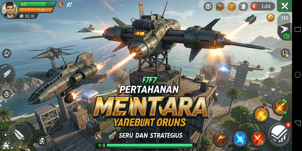 Tampilan gameplay F7F7 yang mendebarkan dan penuh strategi.