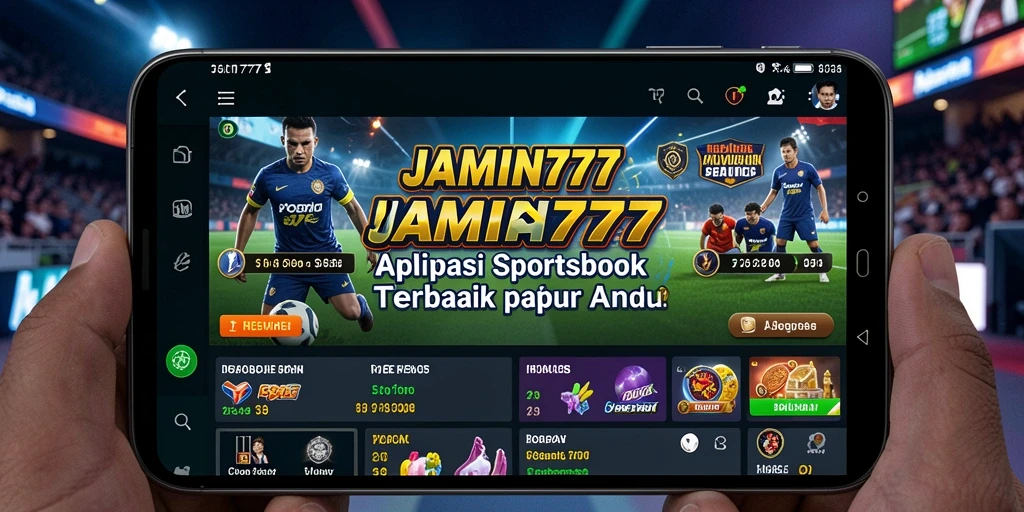 Tampilan utama JAMIN777 dengan berbagai pilihan taruhan olahraga.