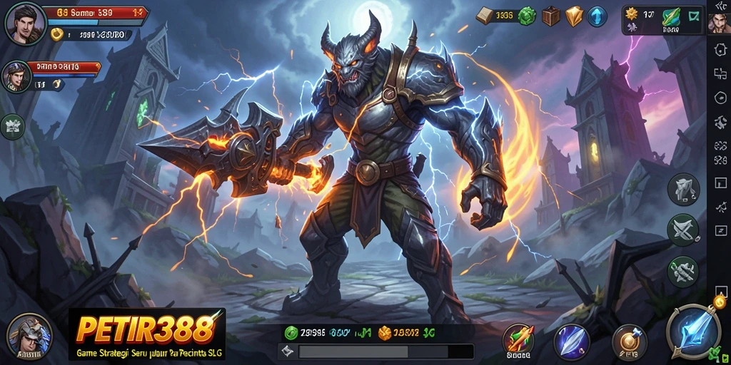 Tampilan gameplay menarik dari PETIR388 dalam genre SLG.