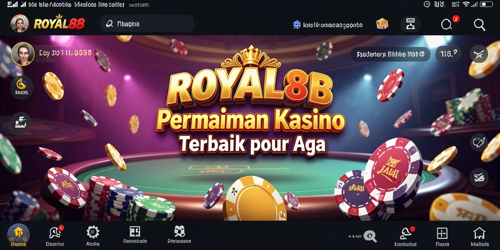 Tampilan gameplay menarik dari ROYAL88 yang menghadirkan keseruan Kasino.