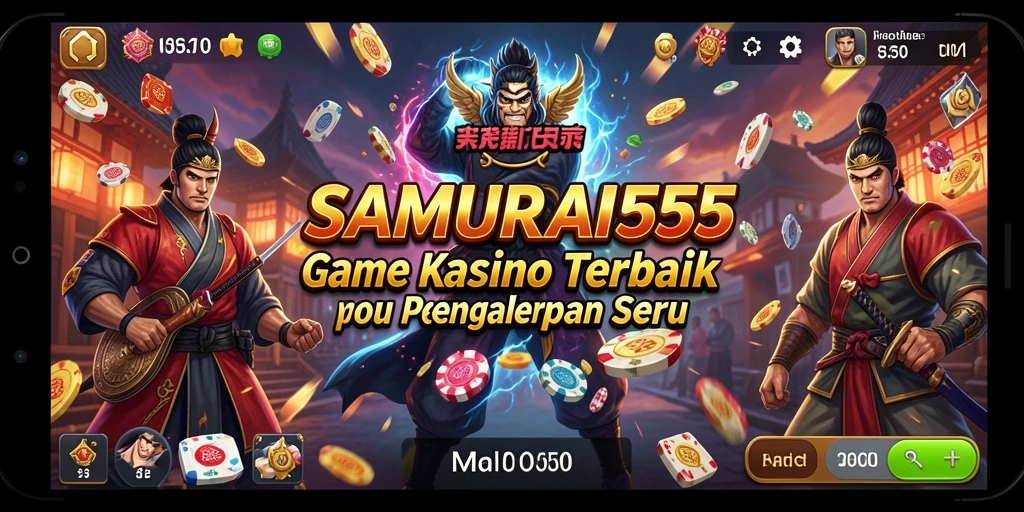Tampilan menarik dari gameplay Kasino di SAMURAI555.